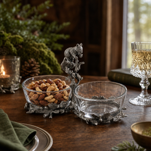 Squirrel Double Dish Condiment Server