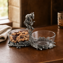 Squirrel Double Dish Condiment Server