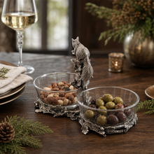Squirrel Double Dish Condiment Server