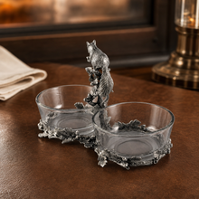 Squirrel Double Dish Condiment Server