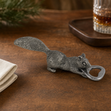 Squirrel Pewter Bottle Opener