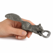 Squirrel Pewter Bottle Opener