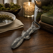 Squirrel Pewter Bottle Opener