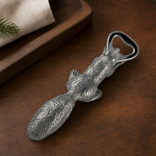 Squirrel Pewter Bottle Opener