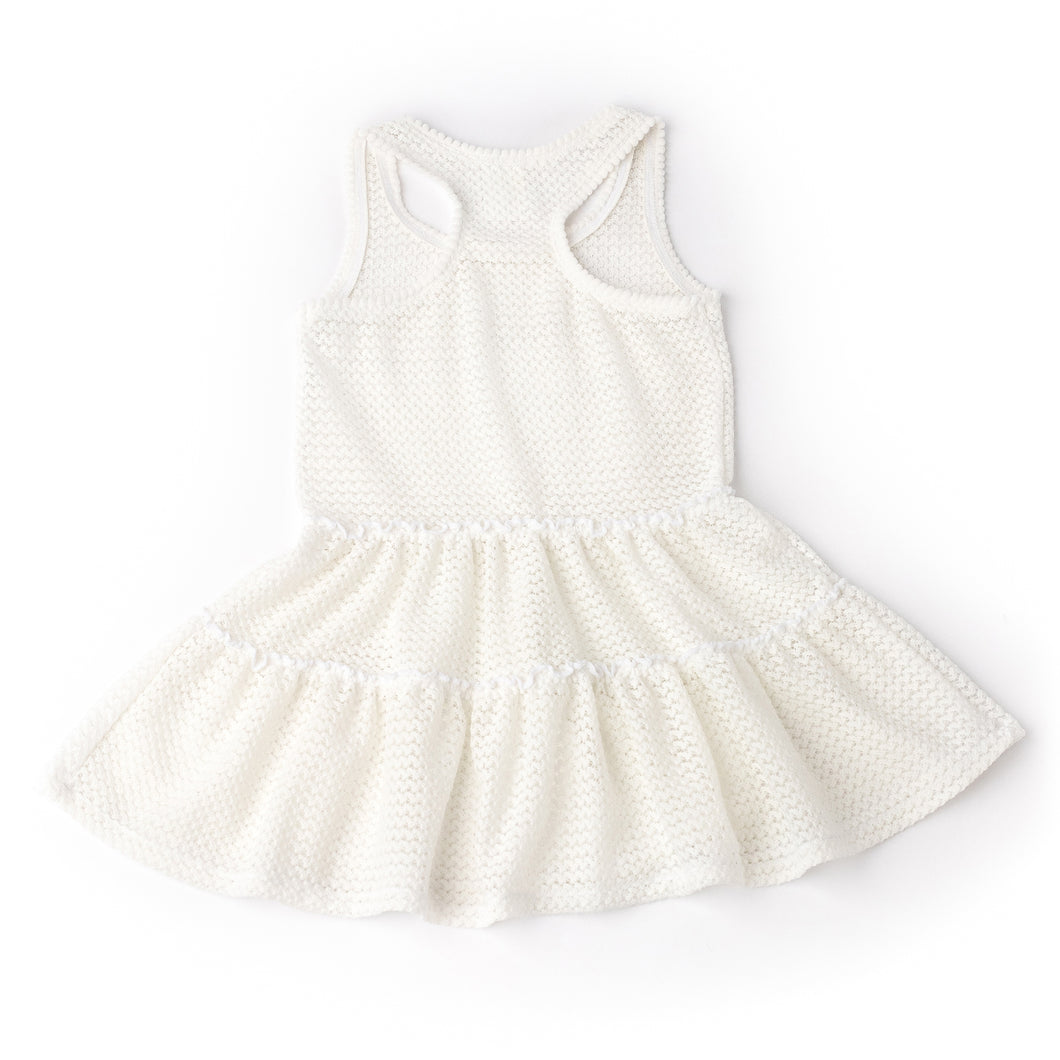 Crochet Tank Dress White