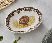 Woodland Turkey Oval Fluted Dish