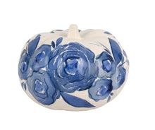 Blue Camellia Small Figural Pumpkin