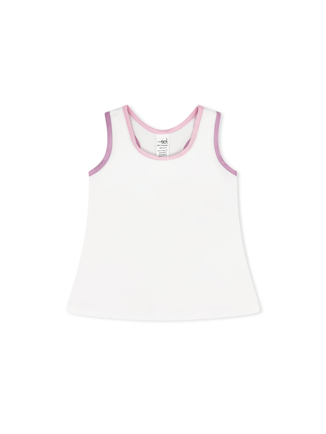 Riley Tank Pure Coconut, Cotton Candy Pink, Petal Purple