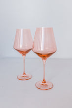 ESTELLE COLORED WINE STEMWARE COLLECTION - SET OF 2