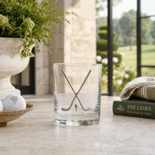 Golf Club Double Old Fashioned Glass