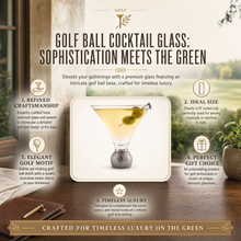 Golf Ball Cocktail /  Martini Glass