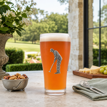 Golfer Beer Glass