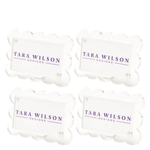 Set of 4 SCALLOP PLACE CARD HOLDERS