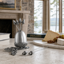 Pewter Acorn Cheese Pick Set