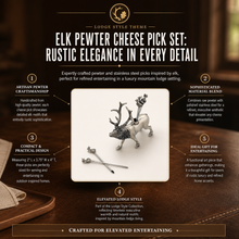 Elk Pewter Cheese Pick Set