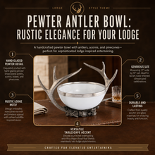 Pewter Antler Bowl