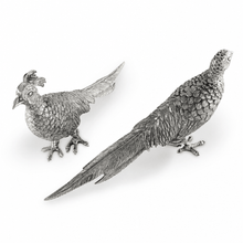 Pewter Pheasant Statuettes