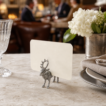 Pewter Deer Place Card Holder