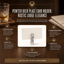 Pewter Deer Place Card Holder