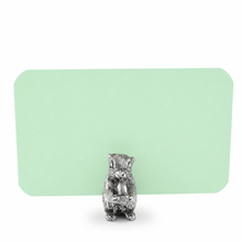 Pewter Squirrel Place Card Holder