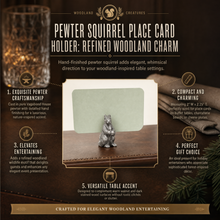 Pewter Squirrel Place Card Holder