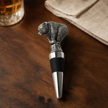 Pewter Bear Bottle Stopper