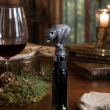 Pewter Bear Bottle Stopper