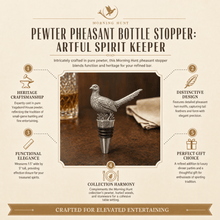 Pewter Pheasant Bottle Stopper
