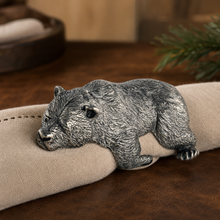 Pewter Sleeping Bear Napkin Ring