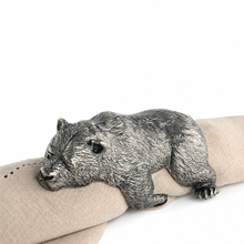 Pewter Sleeping Bear Napkin Ring