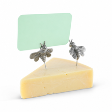 Pewter Honeybee Cheese Marker Set