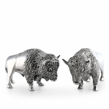 Pewter Bison Salt & Pepper Set