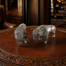 Pewter Bison Salt & Pepper Set