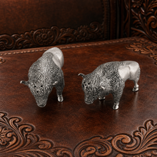 Pewter Bison Salt & Pepper Set