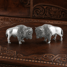Pewter Bison Salt & Pepper Set