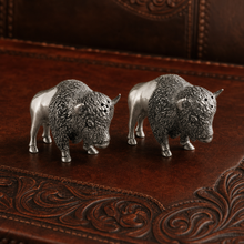 Pewter Bison Salt & Pepper Set