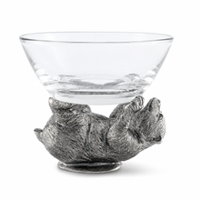 Pewter Bear Sauce Bowl