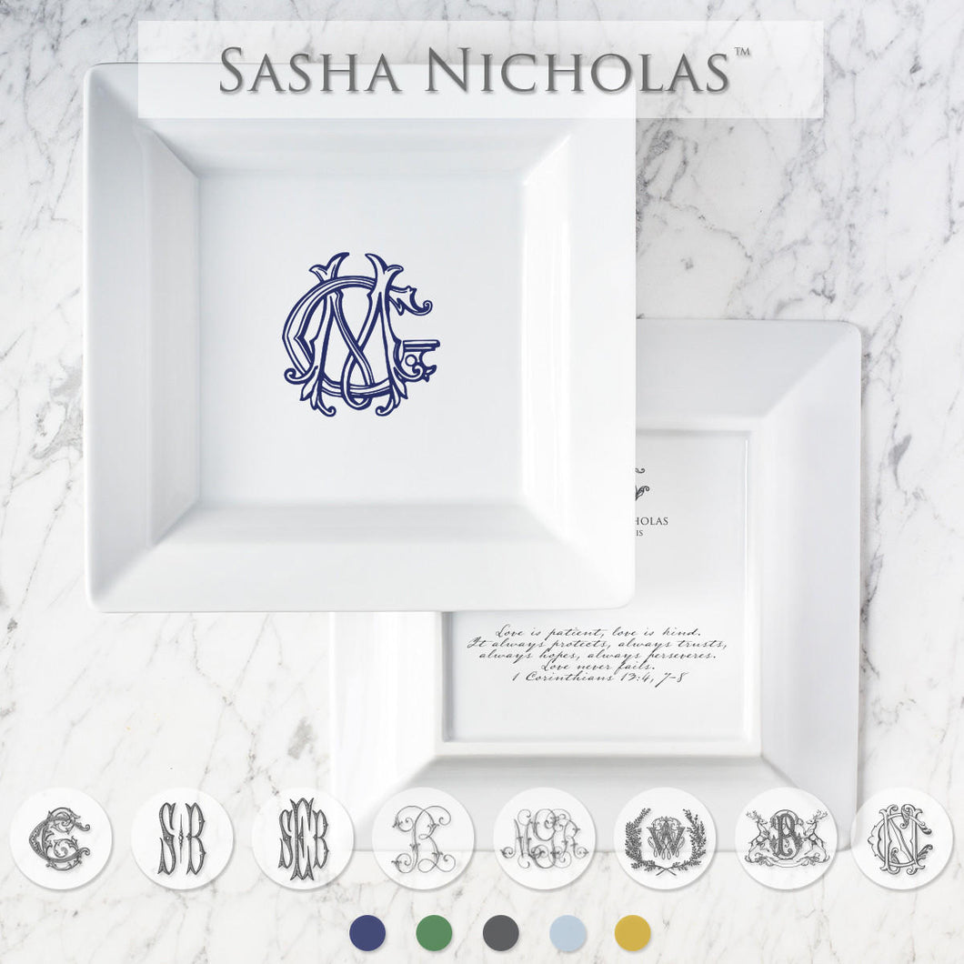 Valet Tray w/ Monogram