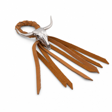 Long Horn Skull Leather Napkin Ring