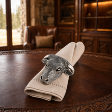 Pewter Steer Head Napkin Ring