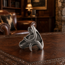 Pewter Steer Head Napkin Ring