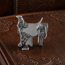 Pewter Cowboy Saddle Napkin Ring
