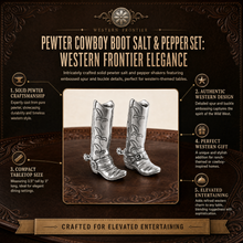 Pewter Cowboy Boot Salt & Pepper Set