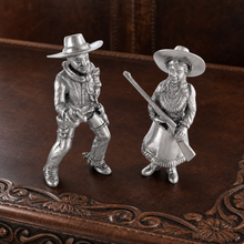Pewter Cowpoke Couple Salt & Pepper Set