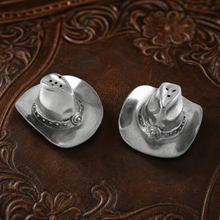 Pewter Cowboy Hat Salt & Pepper Set