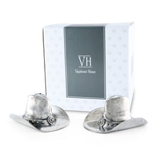 Pewter Cowboy Hat Salt & Pepper Set