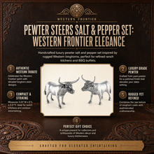 Pewter Steers Salt & Pepper Set