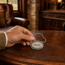 Pewter Western Decanter Tags