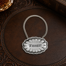 Pewter Western Decanter Tags
