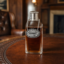 Pewter Western Decanter Tags
